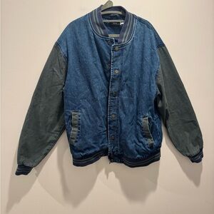 Urban Outfitters BDG Denim Varsity Jacket
